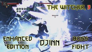 The Witcher 3 Hardcore DJinn Boss Fight Enhanced Edition + Magic Spells  위쳐 3 인핸스드 에디션 진 보스전