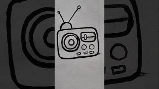 Draw a Beautiful Radio Drawing pictures easy Drawing #top #trending #viral #art #drawing #ashortaday