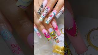 Nails that pop with vibrant colors and unique designs? #shorts #nailart #naildesign #trends #style