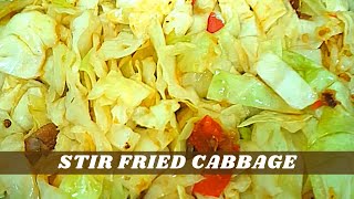 STIR FRIED CABBAGE