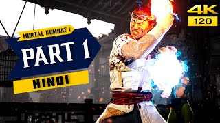 MORTAL KOMBAT 1 Gameplay Walkthrough Part 1 (HINDI) - INTRO (FULL GAME)