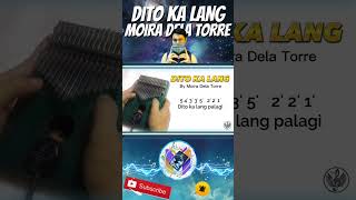 Dito ka lang - Moira Dela Torre (Kalimba Cover) #shorts