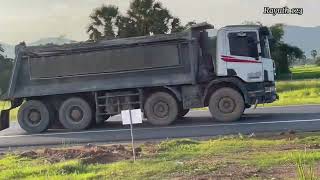 Heavyvehicle Truck trailer and Cement trucks trailer drivers on the road, Ben truck, RC Truck