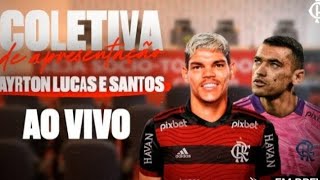 AO VIVO! APRESENTAÇÃO DO GOLEIRO SANTOS E O LATERAL AYRTON LUCAS.