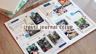 ✈️ starting a travel journal⎪memory keeping journal 💙 [free template]