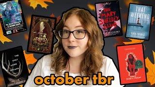 OCTOBER TBR | only reading thriller/horror books for a month 👻