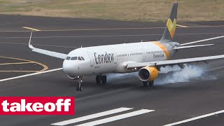 Condor Airbus A321 Stuttgart-Funchal Cockpit-Flug mit Audiokommentar vom Flugkapitän