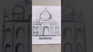 l drawed Taj Mahal in sketch book #dancehall