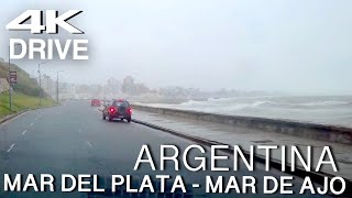 Argentina 4K Drive. Mar Del Plata - Mar De Ajo