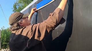 window installation in a enclosed car trailer