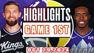 Utah Jazz Vs Sacramento Kings GAME 1ST Highlights Oct 29,2024 NBA Season