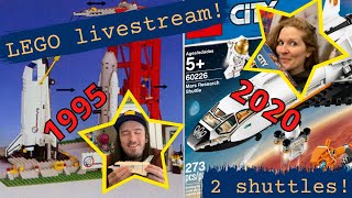 LEGO Livestream: Building two shuttles! 1995 vs. 2020!