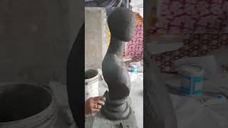 How to make clay half bust statue sculpture