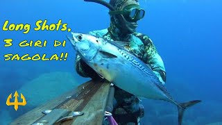 Pesca sub   :   🔱Long Shots-Tre giri di sagola.(spearfish)