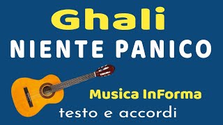 Ghali  -  NIENTE PANICO  -  accordi e testo