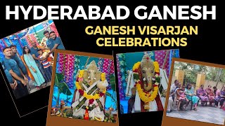 Ganesh Nimazanam 2024||Ganesh Visarjan Celebrations In My Apartment||Hyderabad Ganesh Celebrations