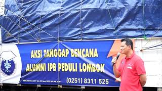 Pelepasan Bantuan untuk Korban Bencana Lombok dari DPP HA IPB