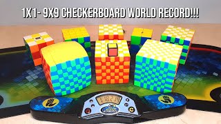 1x1-9x9 CHECKERBOARD WORLD RECORD!!! (1:18)