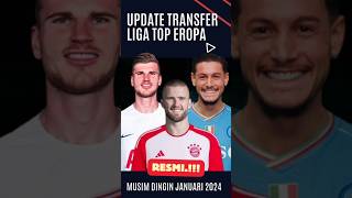 Update Transfer Resmi Pemain Liga Top Eropa #shorts