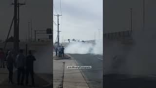 392 Scat Pack Owner does crazy Rolling Burnout in front of cop #shorts #scatpack #cops #burnout