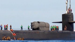 FORCE RECON Marines from III MEF Board Submarine USS Ohio During Joint Operations | Okinawa, Japan