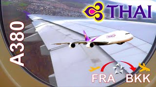 ✈︎ FULL FLIGHT ✈︎ Thai Airways || Airbus A380 || FRA-BKK - Red Eye Flight