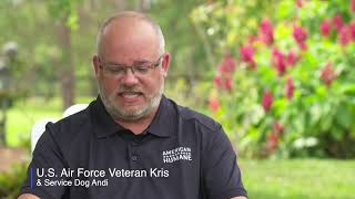 Veteran Kris & Service Dog Andi (American Humane Pups4Patriots)