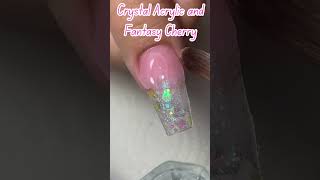 Crystal Acrylic nails art ideas #shorts #nailart #nails