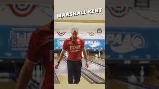 PBA Tour professional bowler Marshall Kent bowling in slow motion.