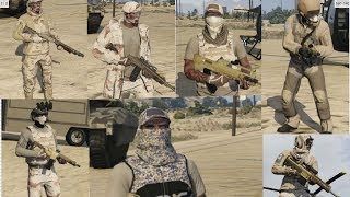 GTA Online | Desert Military Tactical Outfits | No Glitch Needed