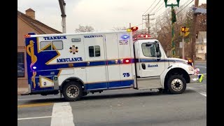 Teaneck Ambulance 75 Responding (Q-SIREN)