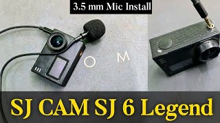 SJ Cam Mic Adapter || 3.5mm jeck install Sj6 Legend