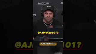 #ajmckee recieves the brand new JX1 Watch and custom JAXXON clothes during the pod