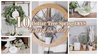 10 DOLLAR TREE SPRING DIYS TO TRY IN 2021! | DOLLAR TREE DIY HOME DECOR