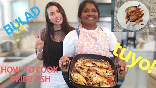 how to cook delicious dried fish!BULAD or tuyo!with drama