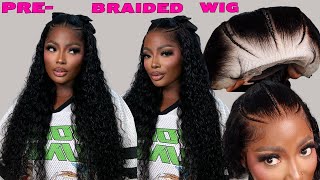 *NEW* PRE-BRAIDED WIG | IT'S GIVING SCALP! PRE EVERYTHING WATER WAVE HD FRONTAL WIG FT YOLISSA HAIR