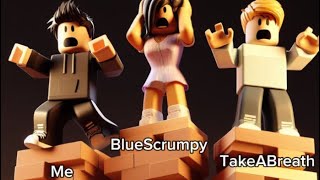 Playing Roblox jenga || ft. Blue scrumpy, TakeABreath