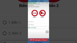 Đề số 9 phần 1 - Ôn Thi Luật Giao Thông Đường Bộ 600 câu - Sát Hạch Lái Xe ô tô hạng B1 B2