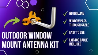 Can't Mount Your Helium Hotspot Antenna Outside? TRY THIS Window Mount Kit From McGill Microwave