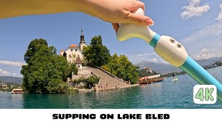 Discovering Lake Bled (Slovenia) on a Paddle Board 🏄‍♀️ - First Time Supping | 4K Scenic Adventure