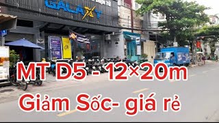 Bán nhà Mặt Tiền D5 - P.25- Q.Bình Thạnh-  12 ×20m - 1hầm 4 tầng