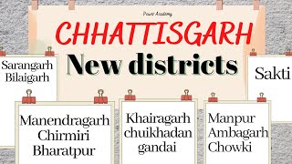 New districts of Chhattisgarh | CGPSC 23 | Power Academy | #cgpsc #cgpscpreparation #poweracademy