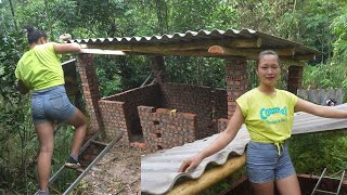 FULL VIDEO: 60 Days Complete Build House For Pig - Build a Wood Stove and Buy Pig - Forest Farm