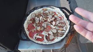 Weber SmokeFire cast iron pan pizza