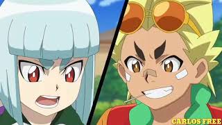 (AMV) de beyblade burst Dinamit* DB Ep 6 BELL VS RANZO  NEFFEX -  Cold (Copyright Free) (M4A_12...