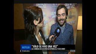 Peter Lanzani, China Suarez y Federico Cueva en Telefe Noticias | 9/6/2017