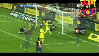 FC Barcelona 5-0 Villareal CF Messi's 2nd Goal Liga BBVA 29/08/2011 HD 720p