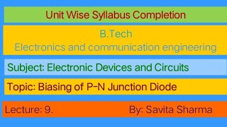 biasing of pn junction diode