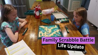 FAMILY SCRABBLE BATTLE & LIFE UPDATE | Large Family of 15