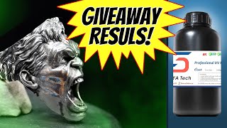 Siraya Tech True Blue Casatble resin giveaway RESULTS